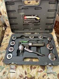 HVAC Hilmor Deluxe Compact Hydraulic Swaging Kit with 10 Heads & Case