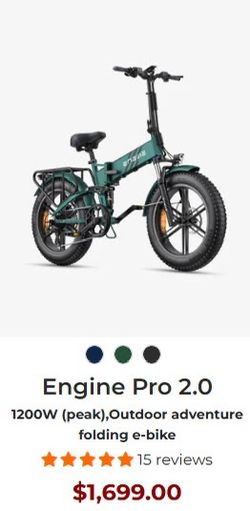 Engine Pro 2.0 1200W (peak),Outdoor adventure folding e-bike