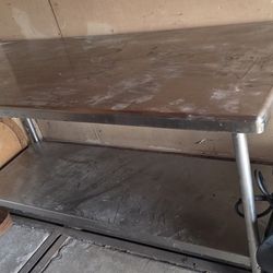 6FT STAINLESS STEEL TABLE