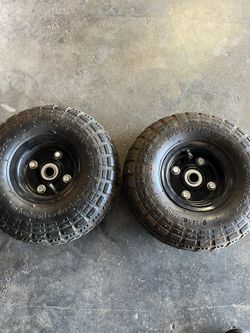 2 10” Wheels