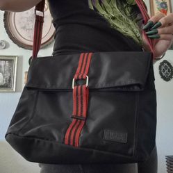 Black And Red Harrod's Purse