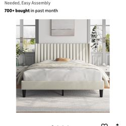 New Queen upholstered Bed Frame