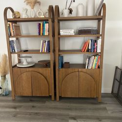 Mid-Century Modern Wooden Bookshelf