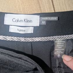 Women's Calvin Dress Pants In Black Sz 10