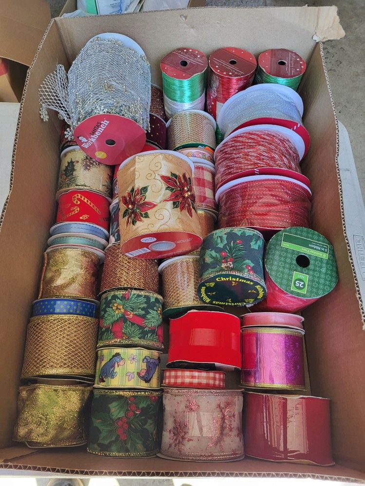 40 Rolls Assorted Crafting Ribbons