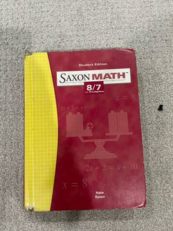 Saxon Math 8/7