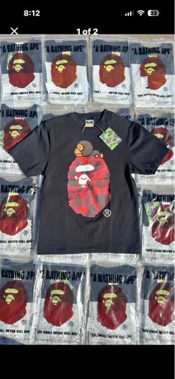 Black bape shirt size medium