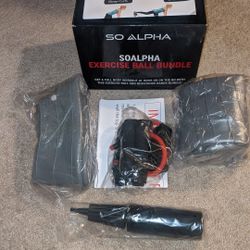So Alpha Exercise Ball Bundle