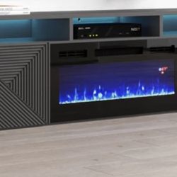 Electric Fireplace Stand