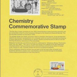 WUSA5 #1685 U/A SOUVENIR PAGE FDC Chemistry Centenary