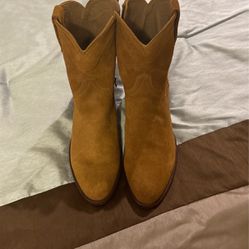 Brown Suede/leather Tecova Boots