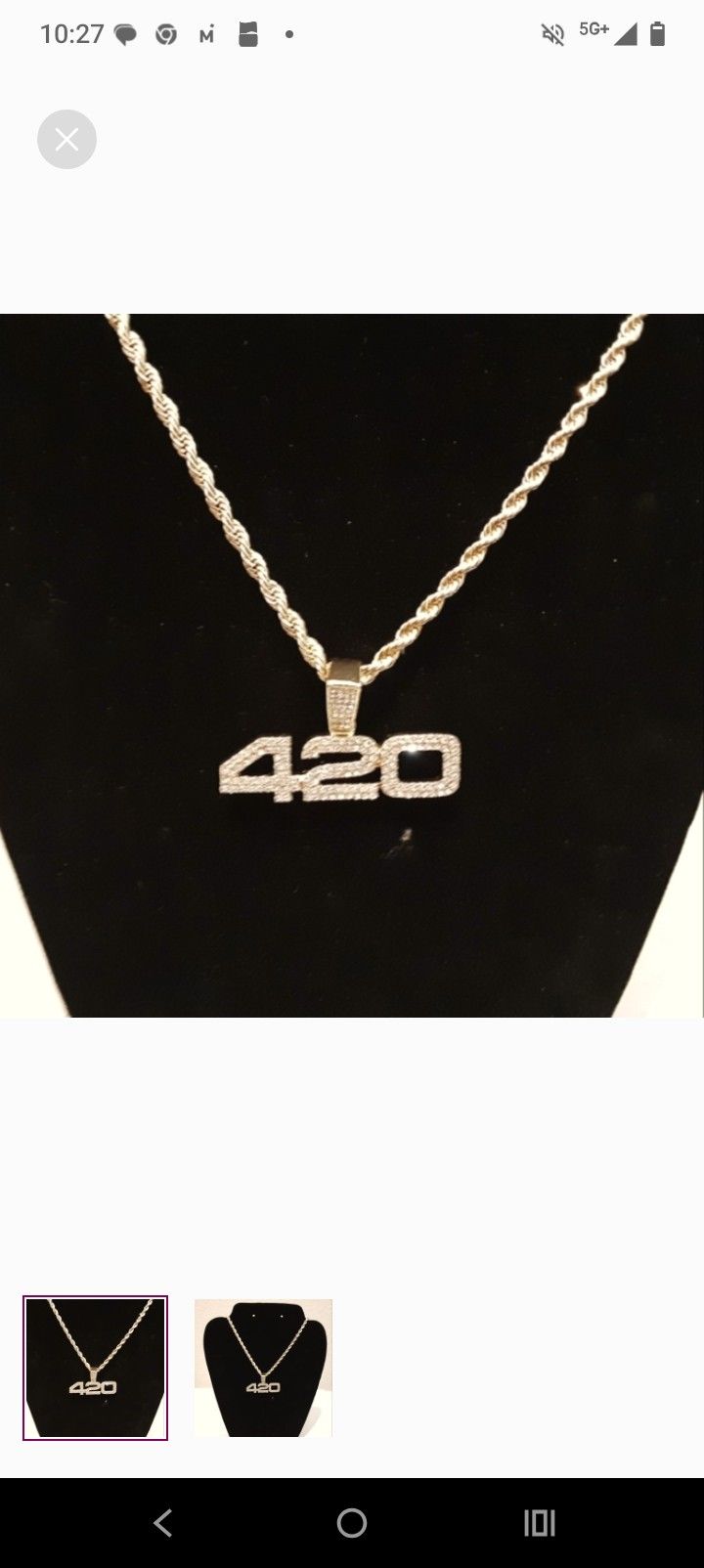 14k Gold-plated Necklace With CZ Pendant