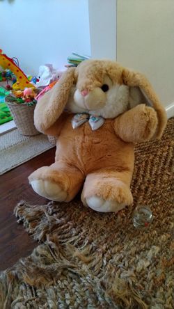 Like new big bunny plush toy teddy bear baby