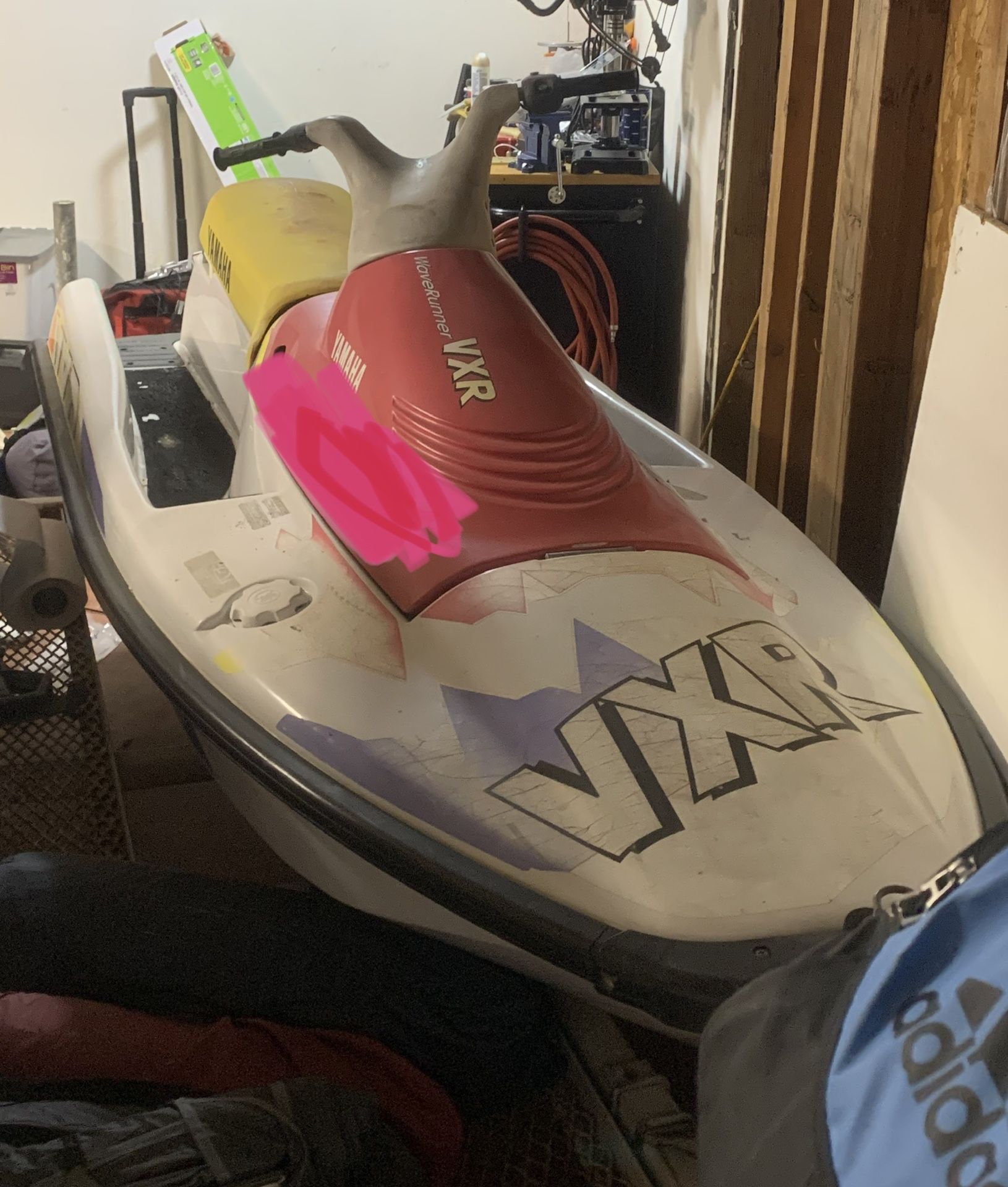 1993 Yamaha Waverunner with double ski trailer. Jackets and manuals included.
