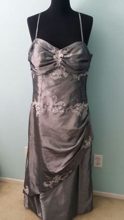 Pewter /grey formal dress