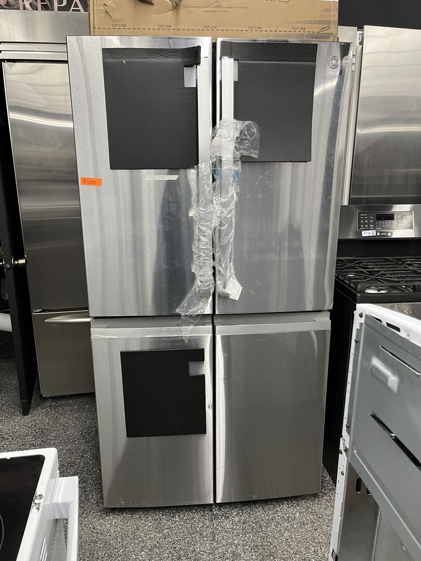 GE Profile Quad Stainless Steel 4 Door Fridge Door In Door New,New Products : American Fashion Style Bags On Sale