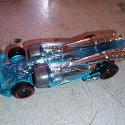 Hot Wheels Mattel 2014 Clear Blue Salt Shaker Car