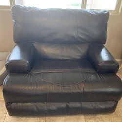 Leather Reclining Sofa Set