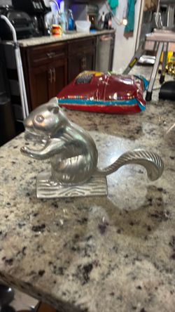 Squirrel on log Nutcracker