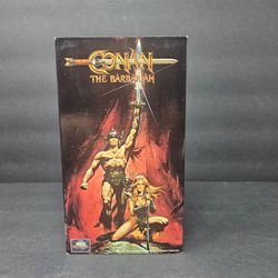 Conan the Barbarian VHS 1990 MCA Arnold Schwarzenegger Full Screen Vintage Clean