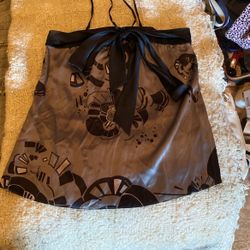 Mint 100% Silk Halter Top With Bow - Size 4