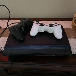 PS3 Complete With 2 Controllers 