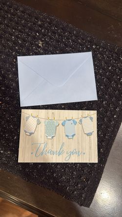 Baby boy Thank You Cards