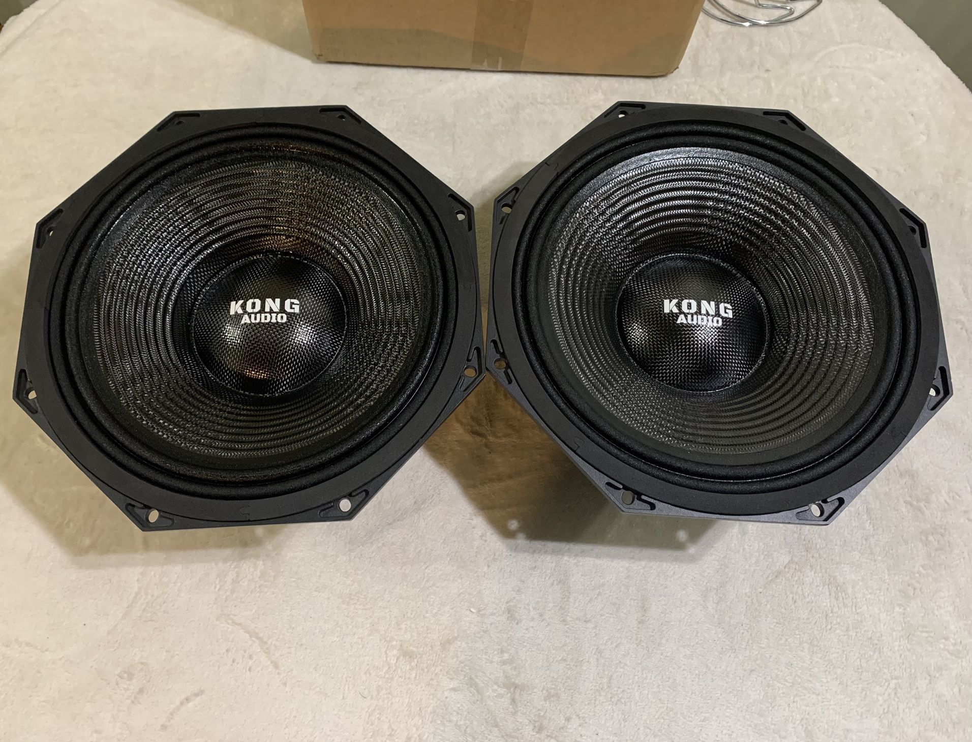 Brand New Pair 12” Kong Audio Midrange Midwoofer Loud Speakers ( pair 2 speakers)