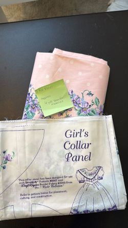1993 Vintage Fabric- pink  dress/panel
