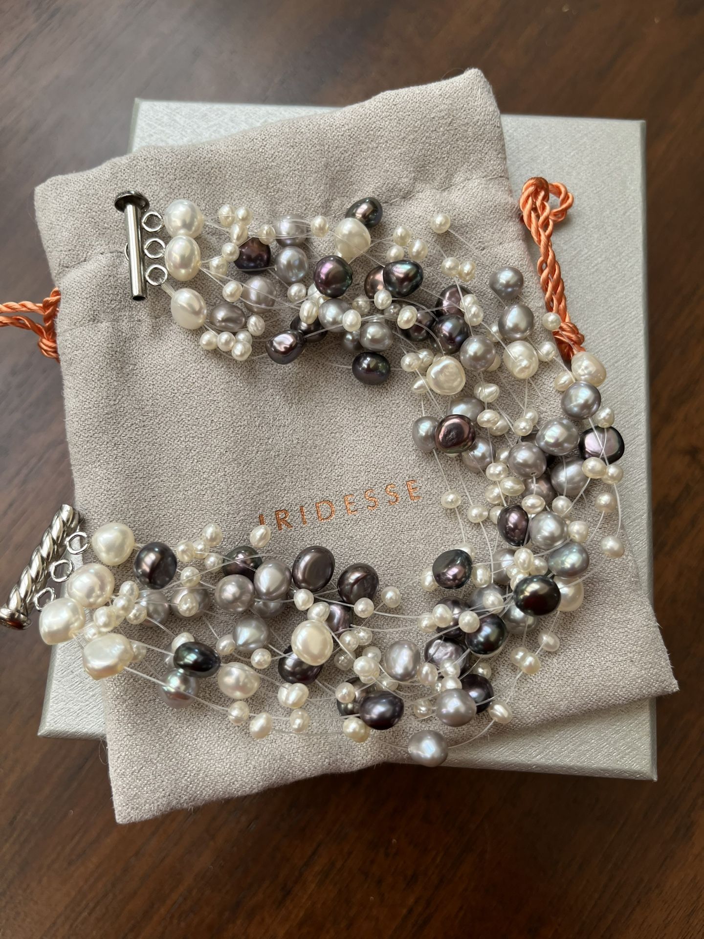 Tiffany & Co Iridesse Pearl & Silver Bracelet