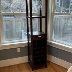 Wine and Bar Cabinet with Glasses Storage