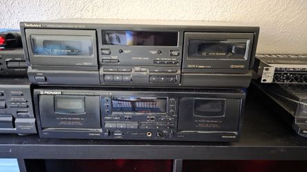 Pioneer Dual Cassette Deck CT-W504R