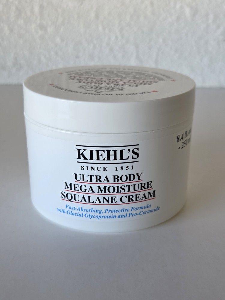 Kiehl's Ultra BODY MEGA MOISTURE Squalane Cream 8.4 oz / 250mL Sealed