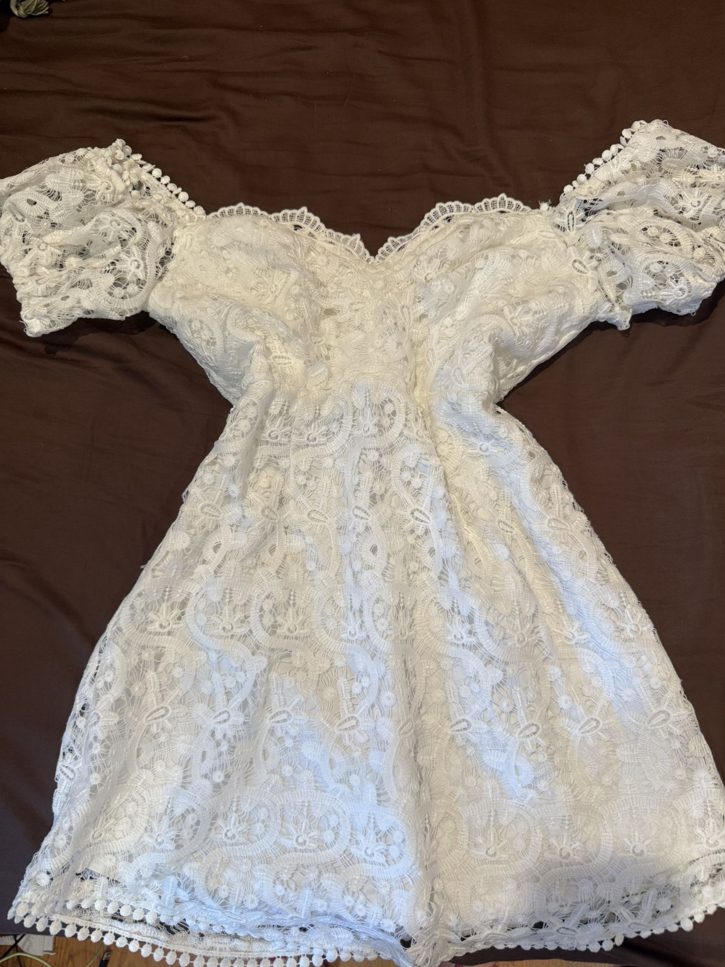 Hello molly Mini V Neck Lace Dress