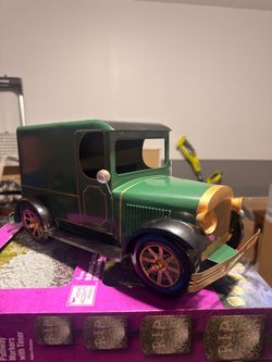 Vintage Style Metal Delivery Truck Model