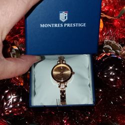 🎄🎁⌚ Invicta Montres Prestige X,  28mm Women's Watch In Rose Gold Tone With Genuine Austrian Pave Crystals!! 💎🎁🎄