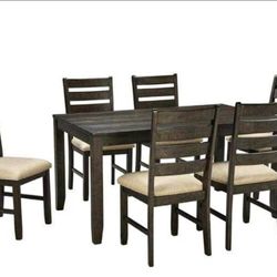 6seater Dining Table With Chairs 