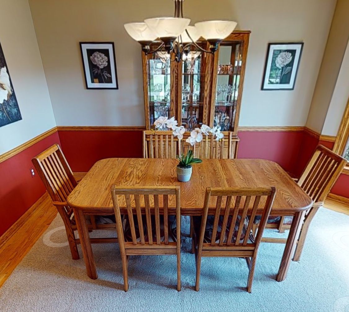 Real Wood Dining Room Set