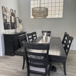 City Furniture Dining Room Set Table, 8-Chairs and Buffet!