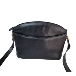 COACH Vintage Madison Regis Crossbody Bag Black Pebbled Leather Italy