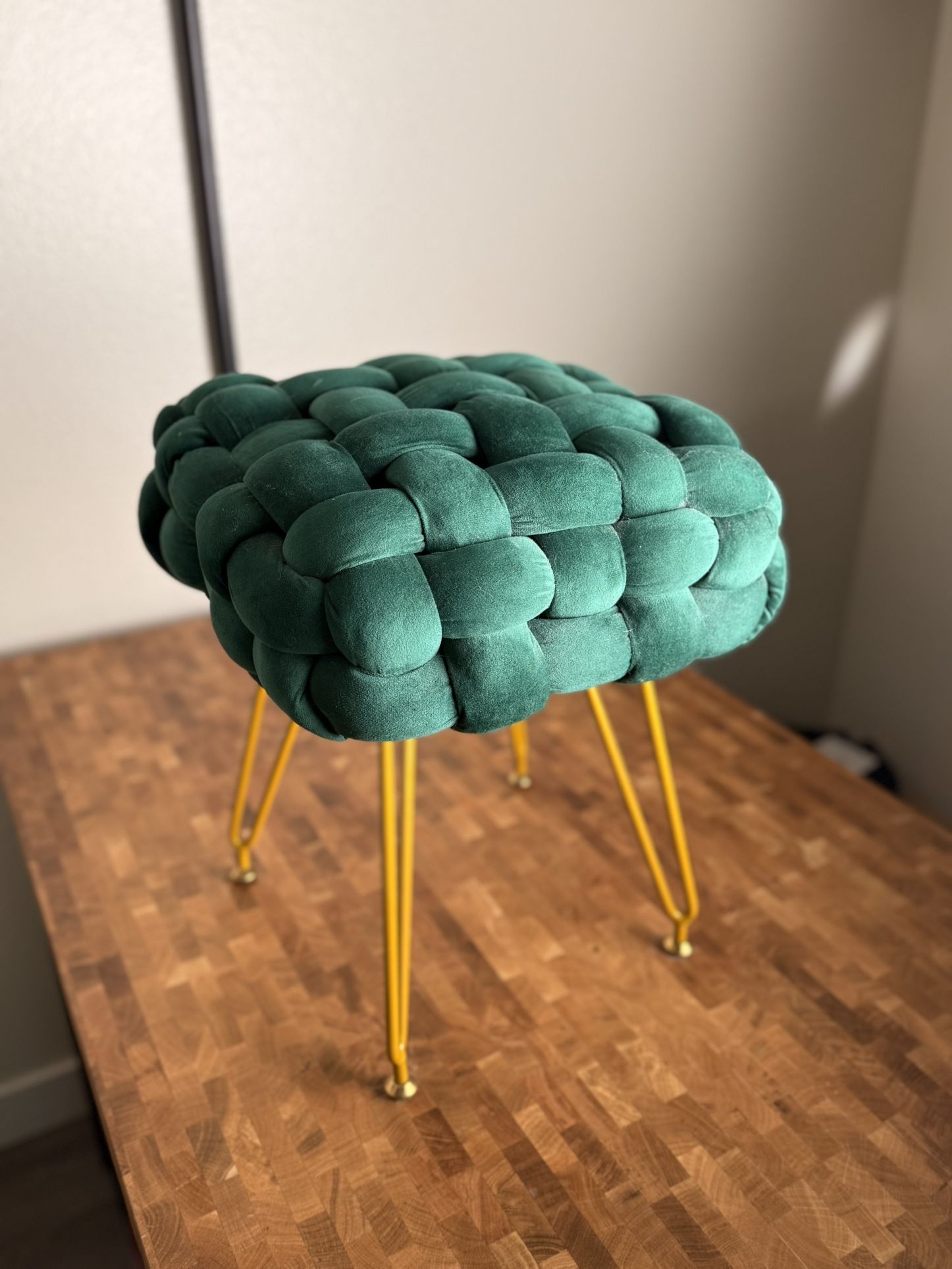 Velvet Braided Stool