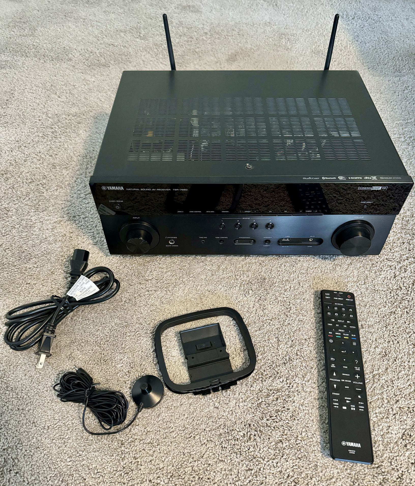 Yamaha TSR-7850 7.2-Channel 4K AV Receiver with MusicCast