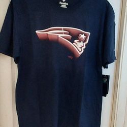 Fanatics New England Patriots XL Tee T Shirt Navy With Red Logo NFL Football New