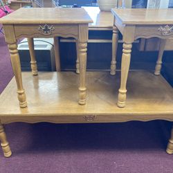 Coffee Table And End Tables 