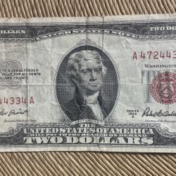 1953 A $2 Note