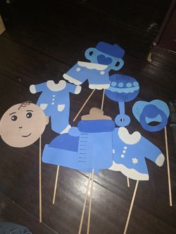 Baby shower photo booth props