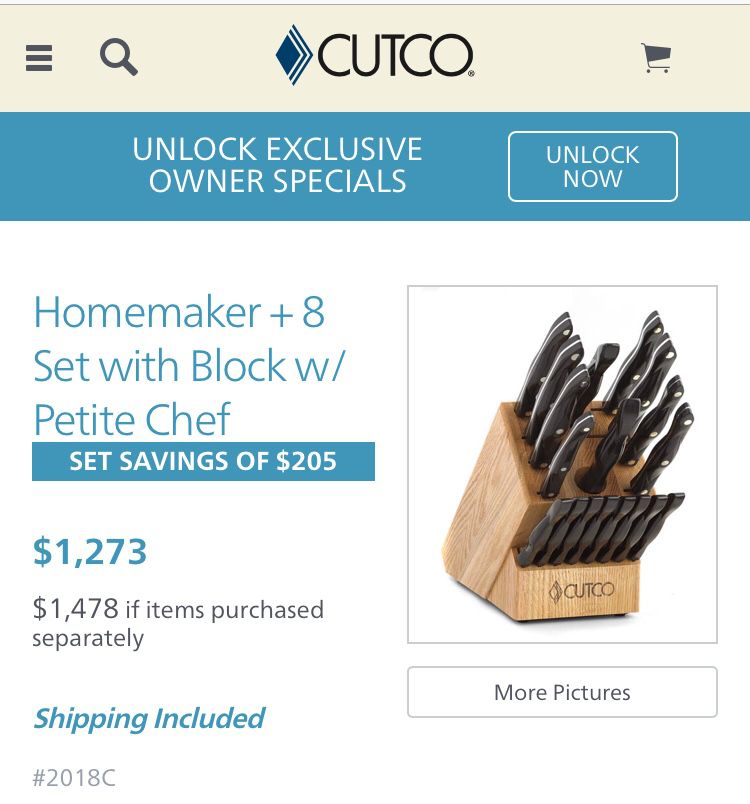 Cutco Knife Set with Block *Reduced* for Sale in Dunkirk, MD - OfferUp
