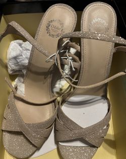 Sparkly Nude Shoes Size 11