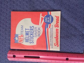 NFL TEAM STICKER SAVER BOOK