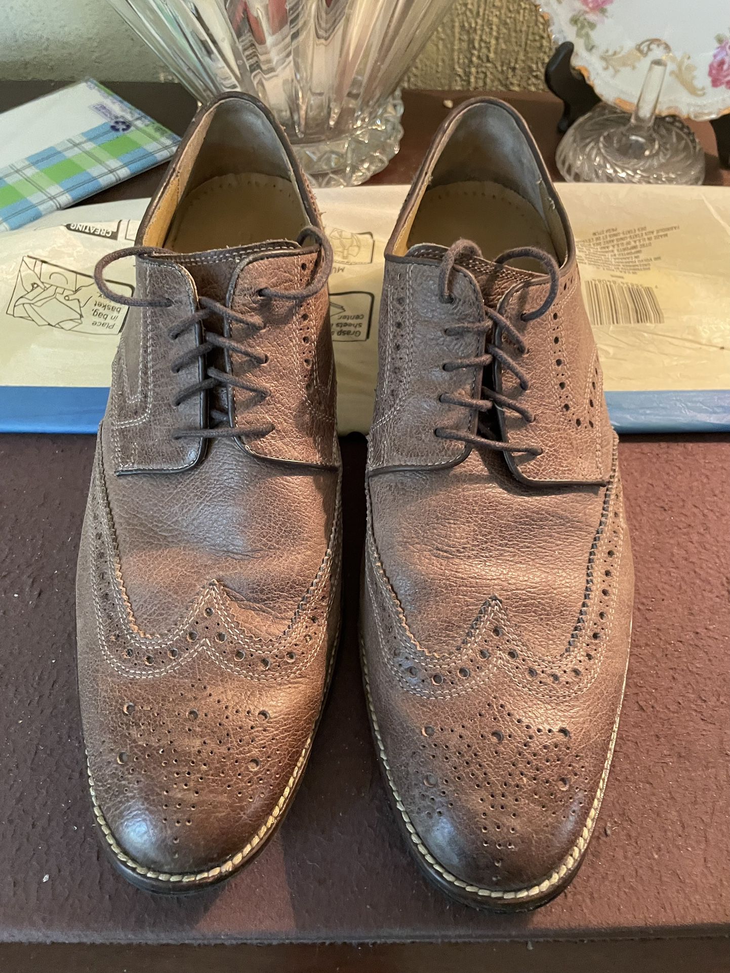 Cole Haan Grand os Brown Wingtip men’s Shoes Size 10 Model C122238